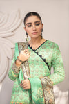 Two Piece - Printed Dupatta Shirt