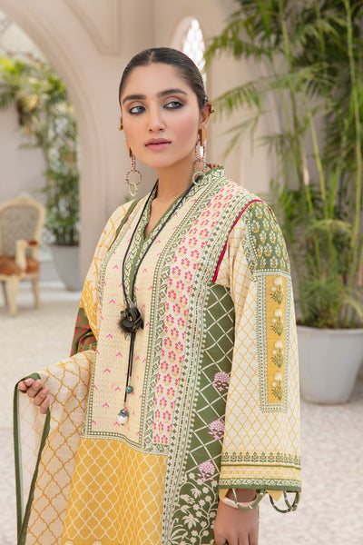 Two Piece - Printed Dupatta Shirt