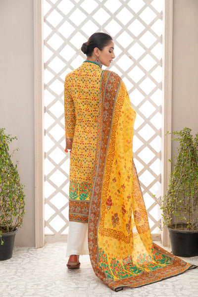 Two Piece - Printed Dupatta Shirt