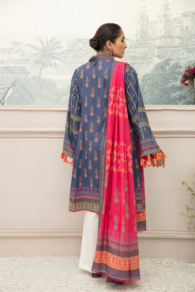 Unstitched 2 Piece Digital Printed Karrandi Suit