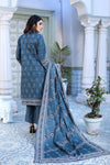 Unstitched 3 Piece Embroidered Khaddar Suit