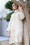 Unstitched Three Pc Lawn Jacquard Suit