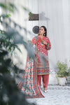 Unstitched 2 Piece Printed Khaddar Suit